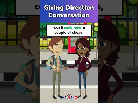 英語で道案内をする｜英会話 #英語 #英会話学習 (Giving Directions in English | English Conversation #learnenglish #english #conversation)