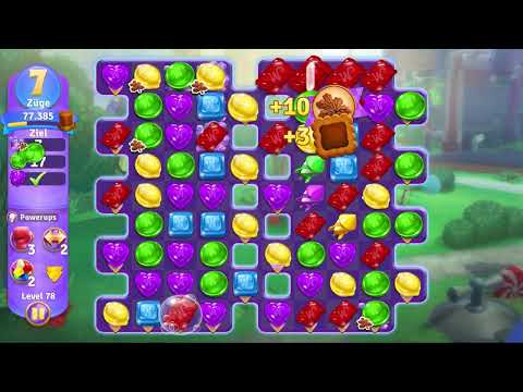 Wonka's World of Candy Level 78 no booster [Gameplay Walkthrough] [Zynga]