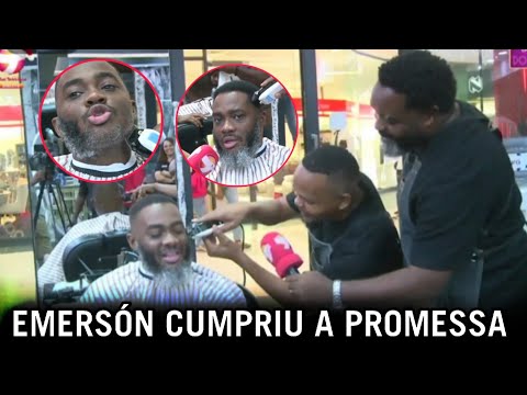 #Unprecedented: Emerson Miranda kept his promise and shaved his beard.