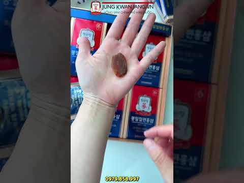 [Mở Hộp] Hồng sâm lát tẩm mật ong Jung Kwan Jang 20g x 12 gói 