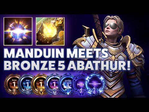 Anduin Lightbomb - MANDUIN MEETS BRONZE 5 ABATHUR! - Bronze 2 Grandmaster S2 2022