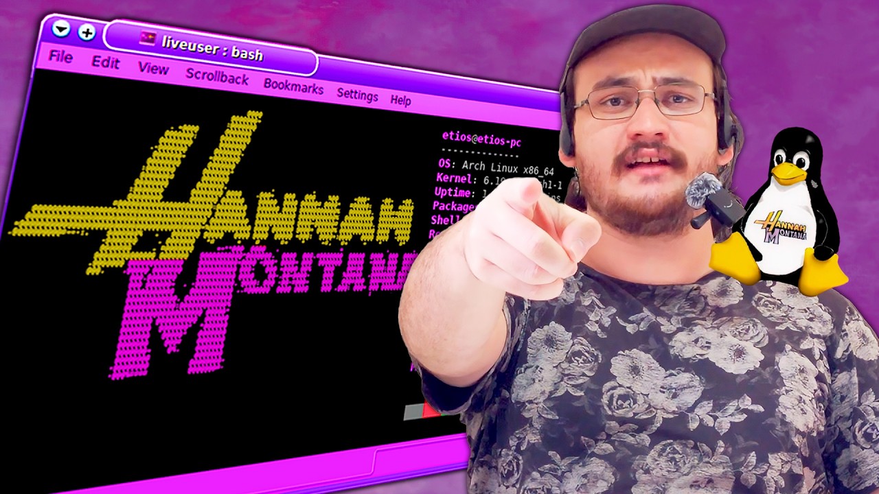 O MELHOR LINUX QUE JÁ USEI! (Hannah Montana Linux)