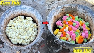 How to Make Your Chicks COLORFUL - Coloring Golden chicks into Multicolor Chicks - Rainbow chicks