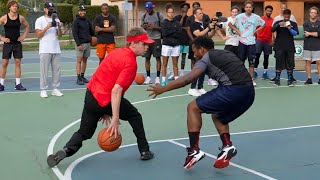 McDonald's Worker FORCED to play 1v1 Basketball