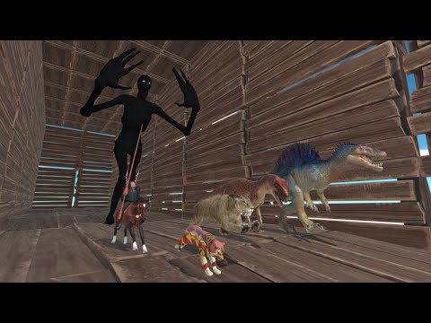 THE OAK TUNNEL OF DEATH | RUN FAST FROM BLACK SCP 096!! - Animal Revolt Battle Simulator