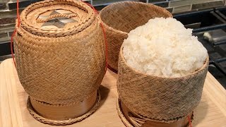 How to cook sticky rice | Thai glutinous sweet rice [4K]