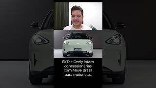 BYD e Geely lotam concessionárias com Move Brasil para motoristas #byd #geelyex2 #byddolphinmini