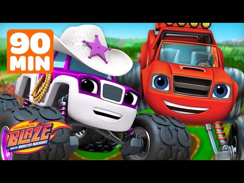 90 MINUTES of Blaze and Starla's Transformations and Adventures! | Blaze and the Monster Machines