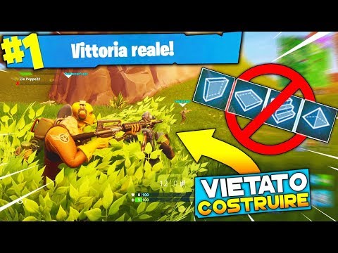 VINCERE SENZA COSTRUIRE (SFIDA IMPOSSIBILE) | FORTNITE ITA
