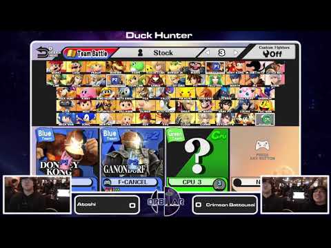 Atoshi (Ganondorf) vs Crimson Battousai (DK) - Duck Hunter GF - Orbitar 40