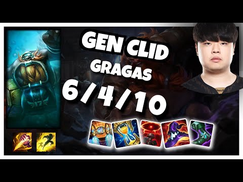 Gragas vs Lee Sin GEN Clid JUNGLE (6/4/10) - v10.25