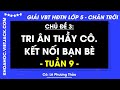 Vở bài tập Hoạt động trải nghiệm Lớp 5 Tuần 9 - Trang 21, 22