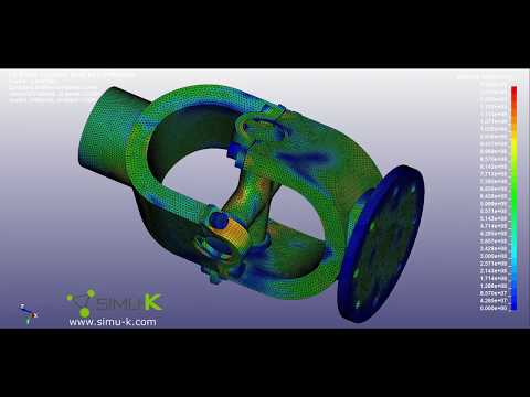 LS-Dyna - Failure simulation of a universal joint with erosion