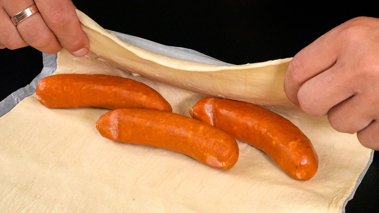 I surprised all the guests! A quick and easy appetizer made from puff pastry.🍴✨