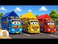 Truk Nakal Din Din Din Lagu Anak Balita Lucu Animasi 3D Terbaru Roda Roda Bus Berputar