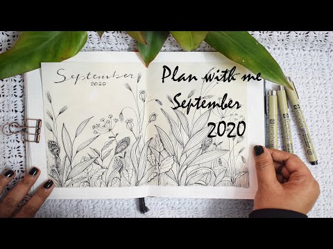 Plan with me September || Bullet Journal Setup September 2020 || Plan with being me