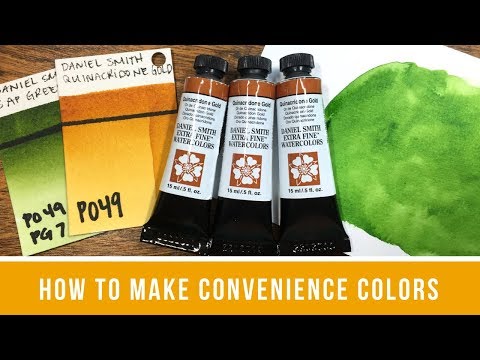 Saying Goodbye to Quinacridone Gold & How to Make Your Own Convenience Colors (Sap Green)