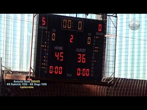 KOŠARKA JUNIORI: KK Radnički 1950 – KK Sloga Elite 80:60 PRVO POLUVREME; Trstenik SRB, 2. okt 2022.