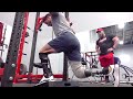 Inspiring Wounded USMC Veteran Nick Perales Trains Legs with IFBB Olympian Hunter Labrada