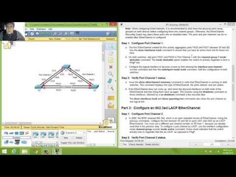4.2.1.3 - 3.2.1.3 Packet Tracer - Configuring EtherChannel