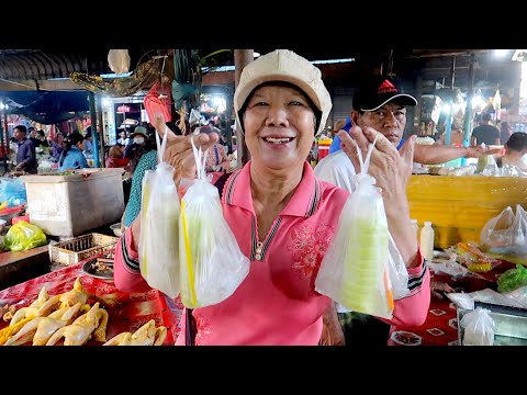 Cambodia Wet Market at Takeo Province