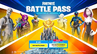 Fortnite Season 4 Battle Pass ALL SKINS Showcase!