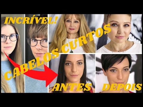 INCRÍVEL! CABELOS CURTOS [ANTESeDEPOIS]