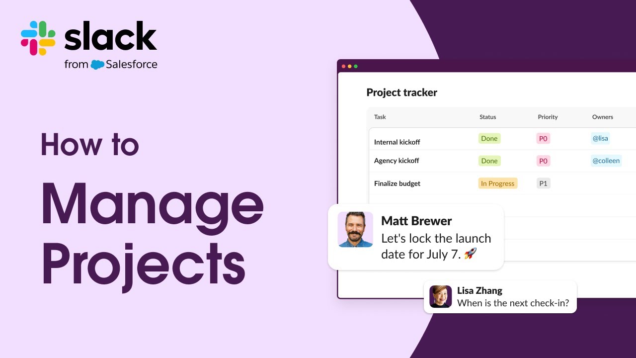 How to manage projects with lists in Slack