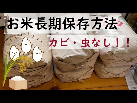 [How to store rice for 3 or 5 years] We will also show you rice that has been stored for 3 years!...