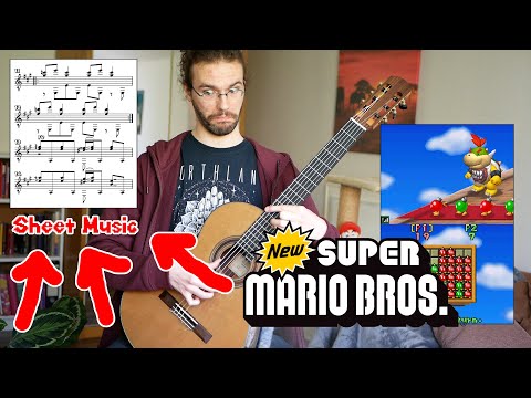 New Super Mario Bros. // Bob-omb Reverse (Minigame) // Classical Guitar Cover