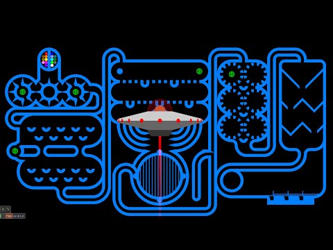 UFO Abduction - Don't Stop - Marble Race in Algodoo