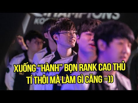 Faker cầm Akali xuống bắt nạt rank Đại Cao Thủ, Renekton đi Mid bị Thánh solo kill 3 lần liên tục