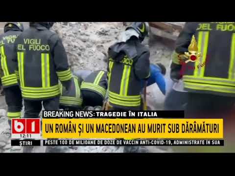 ITALIA - O CASA S-A DARAMAT PESTE UN MUNCITOR ROMAN_Stiri b1_14 martie 2021