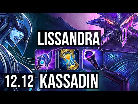 LISSANDRA vs KASSADIN (MID) | 3/1/17, 800+ games | KR Master | 12.12