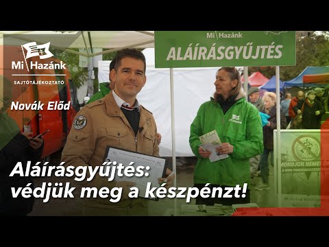 Aláírásgyűjtés: védjük meg a készpénzt!