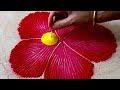 जास्वंदी फुलातील गणपती | Ganesha Rangoli Design | Ganesh Chaturthi Rangoli | Top