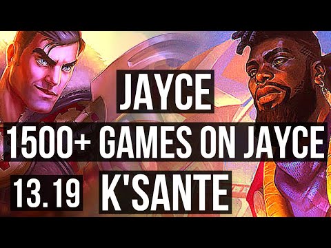 JAYCE vs K'SANTE (TOP) | 2.2M mastery, 1500+ games, Legendary, 13/2/5 | KR Master | 13.19