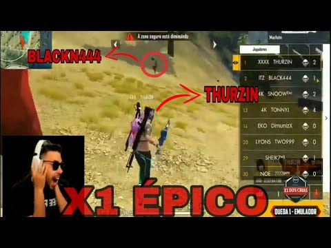 THURZIN vs BLACKN444 || MOST ANTICIPATED 1V1 MATCH || FREE FIRE