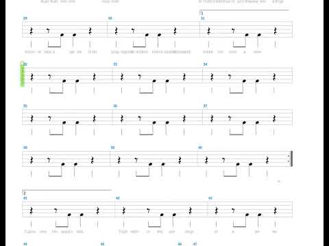 Catherine Howard's Fate + Ritchie Blackmore + Drum only + Drum tab