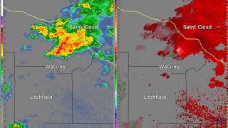 Radar Loop of Watkins Tornado from July 11, 2016