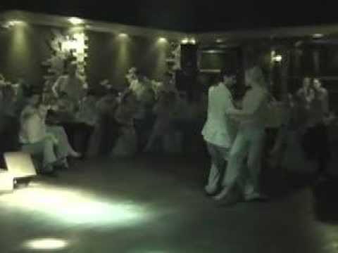  Eugenia Parilla  and  Ezequiel Farfaro  are  dancing  to  the  tango  "  Tu...el Cielo Y Tu!  "