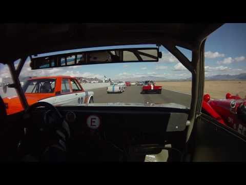 BMW 2002 Race Car - Start of VARA Qualifying Race at Chuckwalla