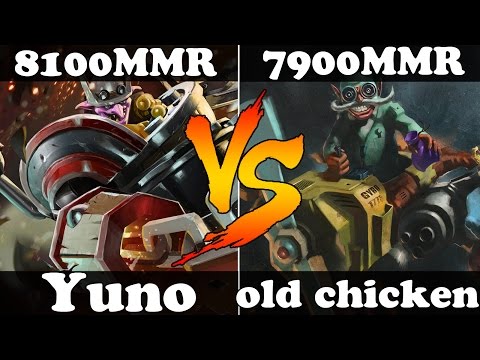 Yuno 8100MMR Timbersaw VS old chicken 7900MMR Gyrocopter - Ranked Gameplay - Dota 2