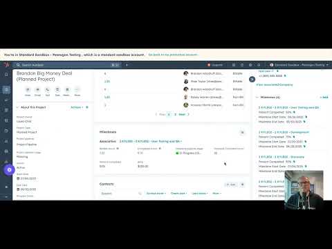 Pearagon Project Management App Preview for HubSpot