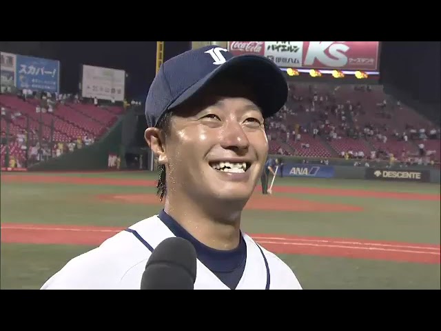 ライオンズ・渡辺直人選手ヒーローインタビュー 7月12日 東北楽天ゴールデンイーグルス 対 埼玉西武ライオンズ