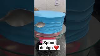 making design with spoon❤️💖 #cakedecorating #cake #cakes