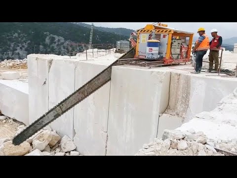 HOW MARBLE flooring is MADE | How MARBLE is EXTRACTED from QUARRIES