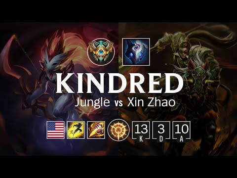 Kindred Jungle vs Xin Zhao - NA Challenger Patch 8.8