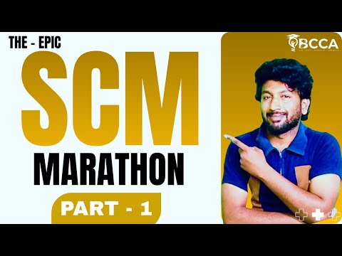 SCM&DM // CMA FINAL SCM // THE EPIC MARATHON PART 1 || 100% ENGLISH | DEC2025 attempt #BCCA #theepic