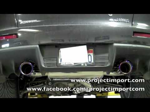Project Import: Misubishi EVO X Invidia Q300 Exhaust AMS Widemouth & catted test pipe